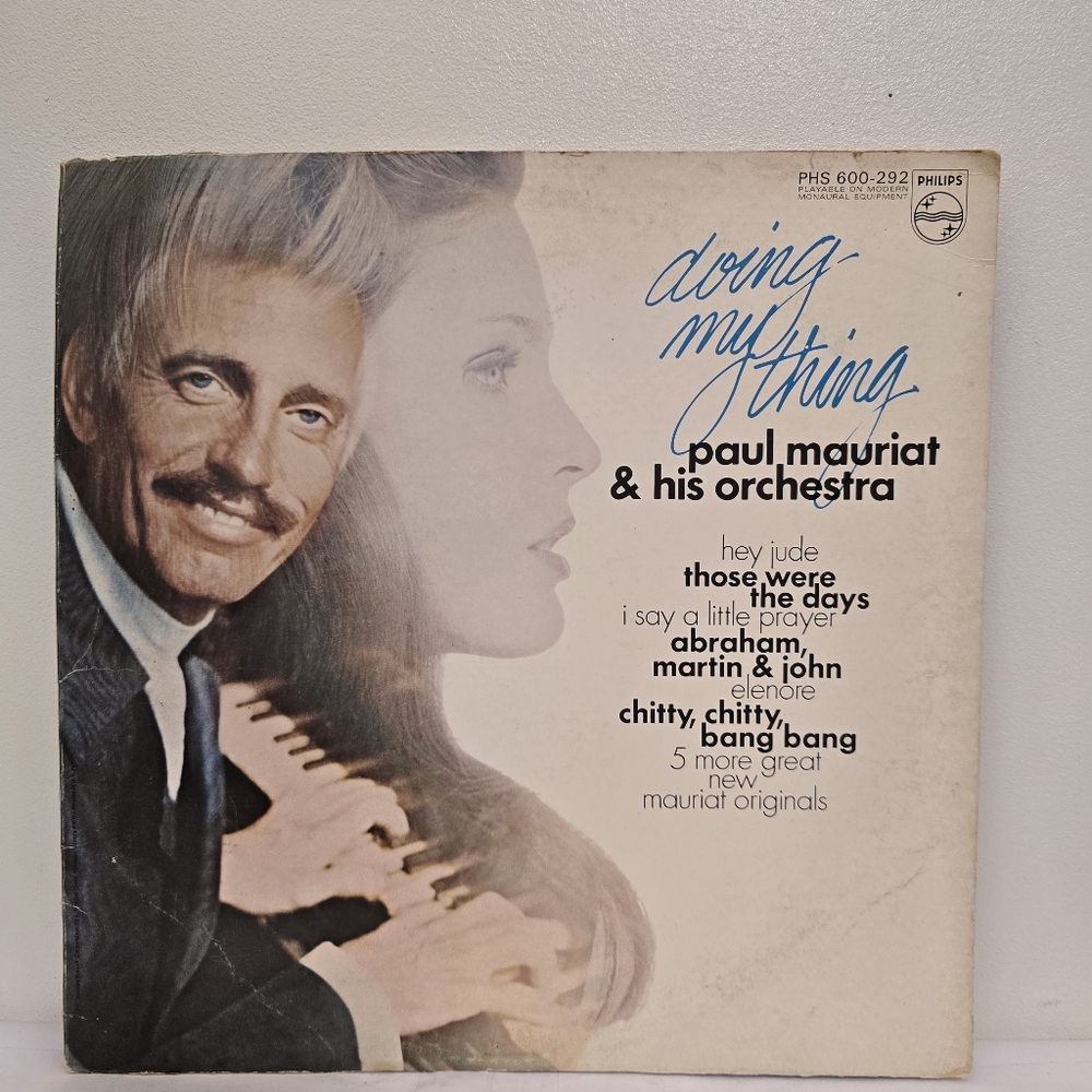 PAUL MAURIAT AND HIS ORCHESTRA Doing‎ My Thing 1969 Vinyl LP Philips PHS 600 292